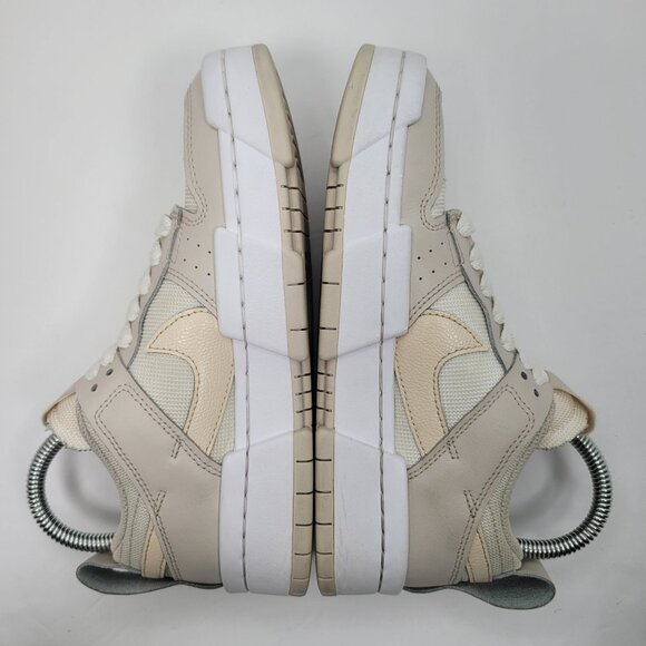 Nike Dunk Low Disrupt Sail Women's White Beige Sneakers CK6654-103 US Size 5.5 - Picture 6 of 8